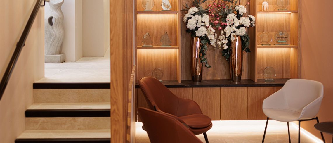 Waiting lounge at Andrea Ubhi Dentistry in York